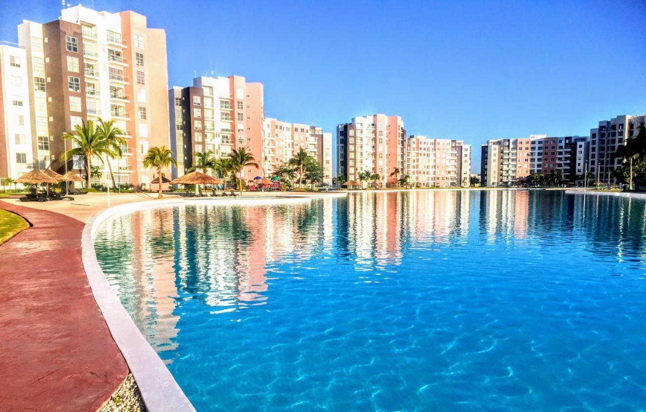 Escape Al Caribe Con Una Vista Impresionante En Pilarita'S Dream Lagoons Cancun Ngoại thất bức ảnh
