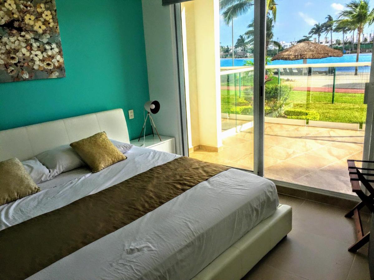 Escape Al Caribe Con Una Vista Impresionante En Pilarita'S Dream Lagoons Cancun Ngoại thất bức ảnh