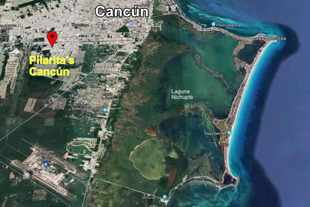 Escape Al Caribe Con Una Vista Impresionante En Pilarita'S Dream Lagoons Cancun Ngoại thất bức ảnh
